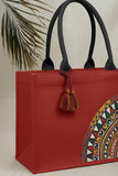 Fineur Mini Canvas Tote Desert Bloom - Brick Red