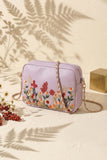 Fineur Crossbody Blossom Embroidered - Lilac