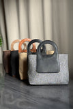 Fineur Halo Jute Shoulder Bag - Beige