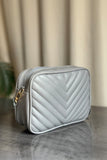 Fineur Crossbody Chevron Coin - Grey