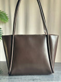 Fineur Pyramid Brown Tote Bag Premium leather ladies purse for office and university Pakistan