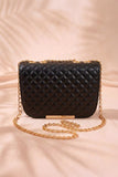 Fineur Shoulder Bag Quilted Charm - Black