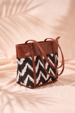 Fineur Shoulder Canvas Bag ZigWave - Brown