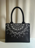 Fineur Mini Canvas Tote Mandala Loop - Black