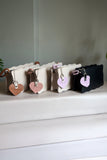Fineur Handbag Baggie - Off White (Pink Strap)