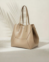 Fineur Tote Matrix + Pouch - Beige