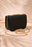 Fineur Shoulder Bag Quilted Charm - Black