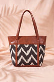 Fineur Shoulder Canvas Bag ZigWave - Brown
