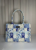 Fineur Canvas Tote Blue Blossom