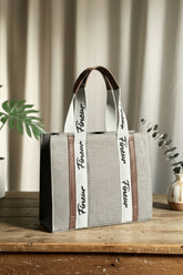 Fineur Canvas Modern Muse Tote - Grey