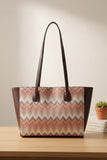 Fineur Side Rexine Canvas Tote Horizon