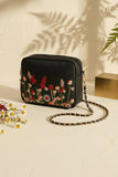 Fineur Crossbody Blossom Embroidered - Black