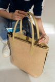 Fineur beige SwiftZip tote bag for women