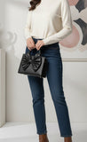 Fineur - HandBag Gloss Bow Black