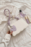Fineur Handbag Baggie - Off White (Lilac Strap)