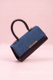 Fineur Handbag Vesper - Denim & Black (Textured Contrast)