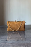 Fineur Clutch Shimmer - Nude Brown