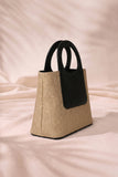 Fineur Halo Jute Shoulder Bag - Beige