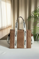 Fineur Canvas Modern Muse Tote - Brown