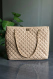 Peach Premium Mother quilted PU leather | Best Tote bag for women Pakistan