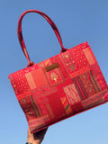 Fineur Canvas Tote Crimson