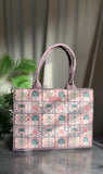 Fineur Canvas Tote Pink Palm