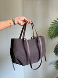 Luxora Tote Bag - Coffee Brown