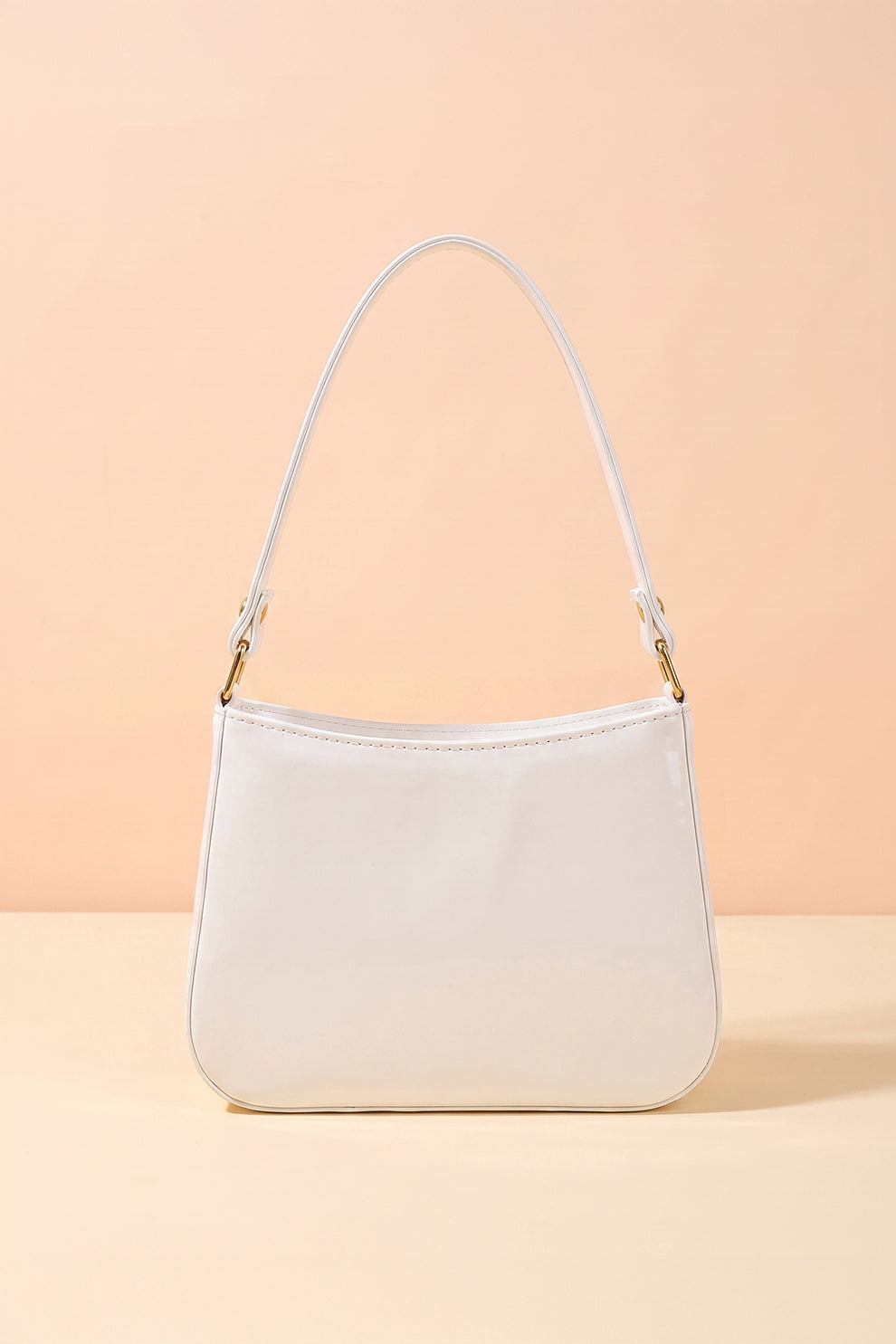 Fineur Shoulder Bag Shiny Crush - White