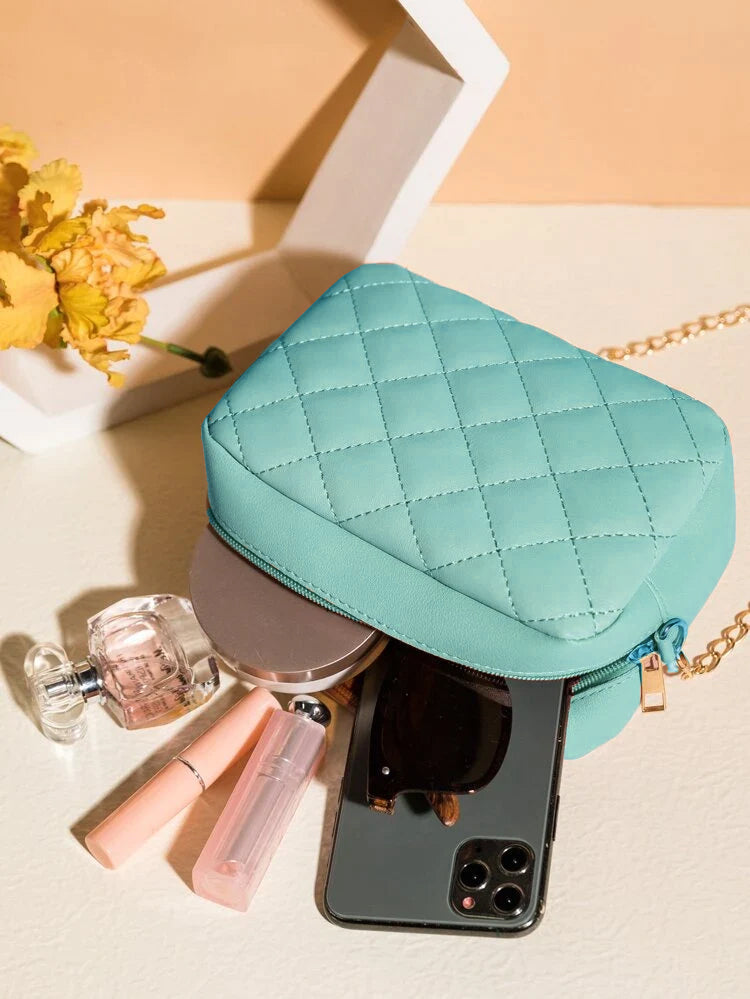 Urban Chic Crossbody Bag - Sky Blue
