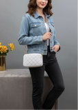 Urban Chic Crossbody Bag - White