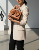 Fineur HandBag Gloss Bow Brown