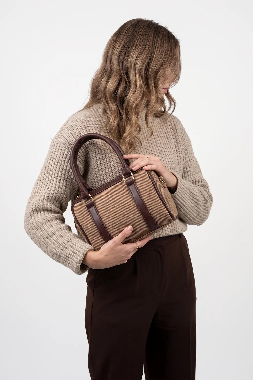 Fineur Handbag Duffy - Dark Brown