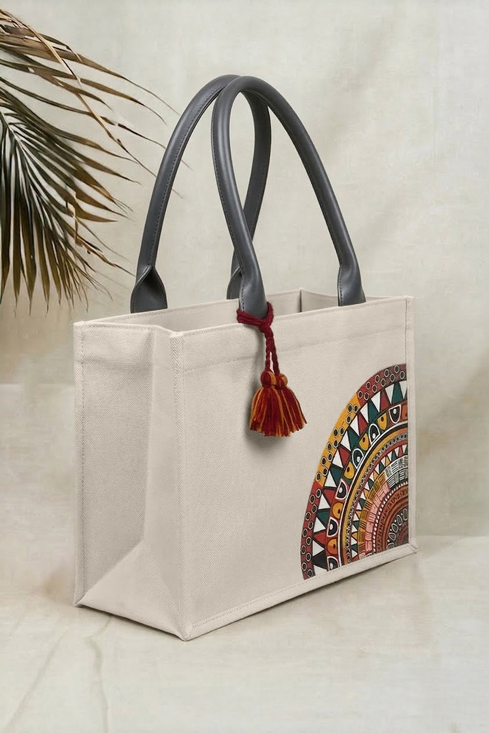 Fineur Mini Canvas Tote Desert Bloom - Ash White
