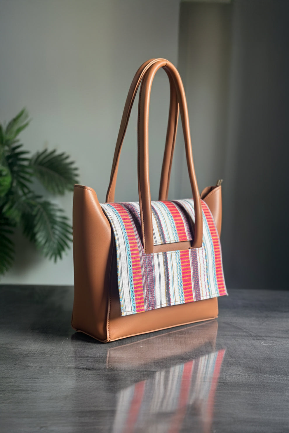 Fineur Two Style Shoulder Bag - Brown