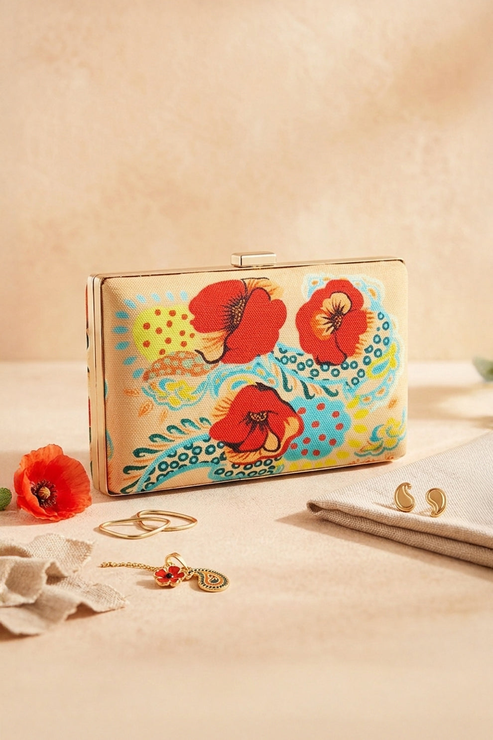 Fineur Clutch Poppy Passion