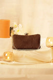 Fineur Clutch Shimmer - Chocolate Brown