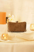 Fineur Clutch Shimmer -  Nude Brown