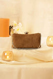 Fineur Clutch Shimmer -  Nude Brown