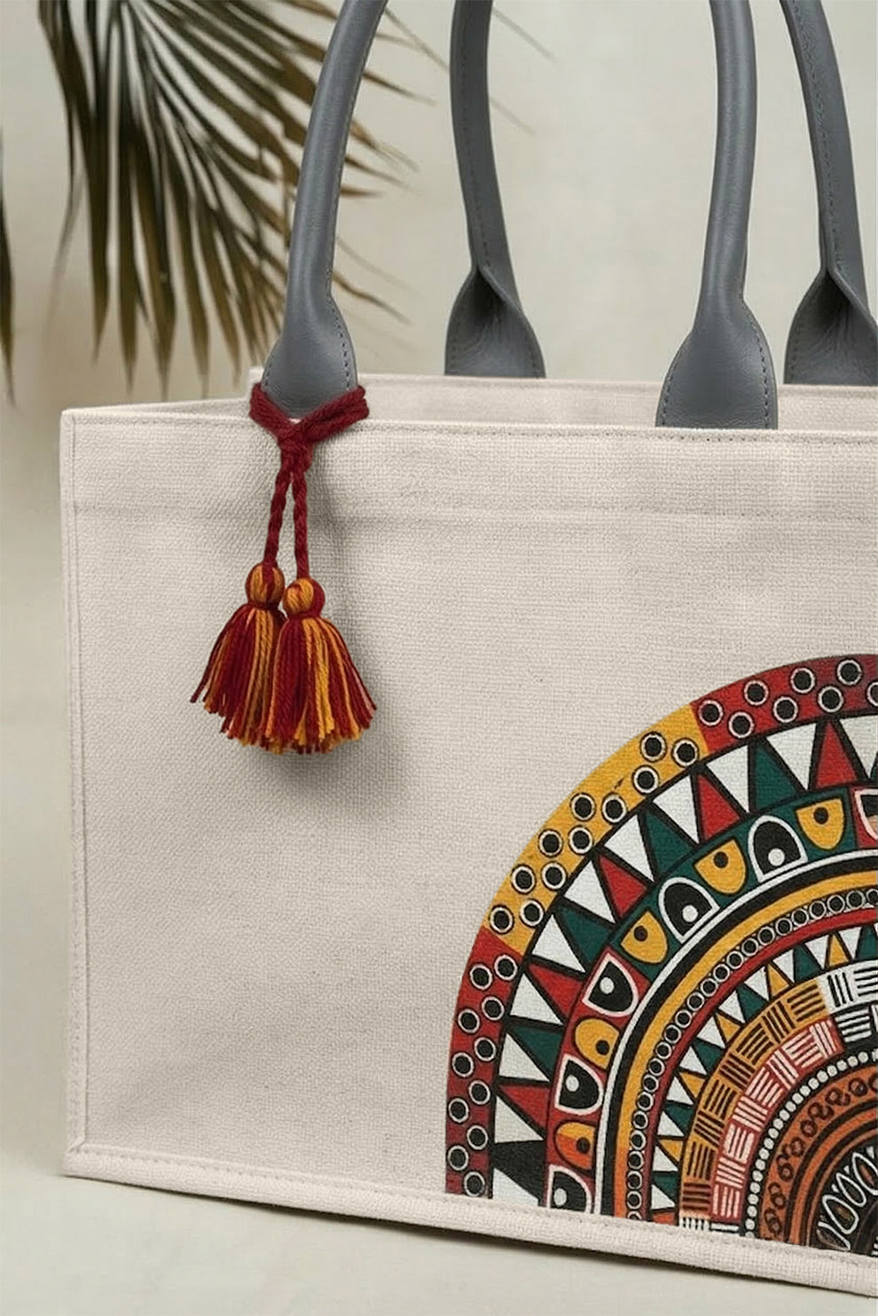 Fineur Mini Canvas Tote Desert Bloom - Ash White