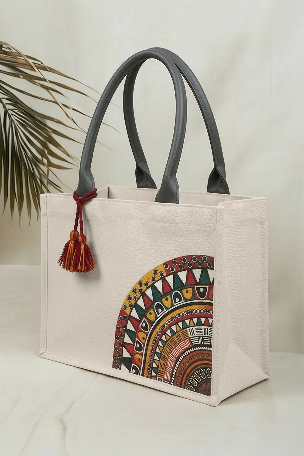 Fineur Mini Canvas Tote Desert Bloom - Ash White