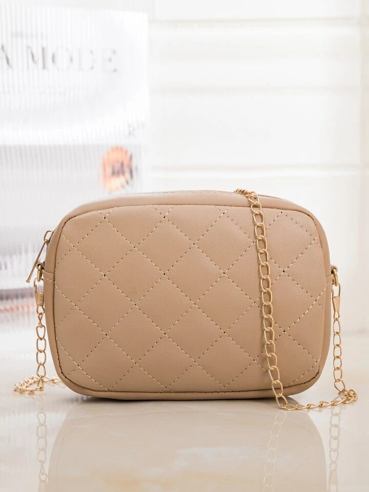 Fineur - Urban Chic Crossbody Bag ~ Beige