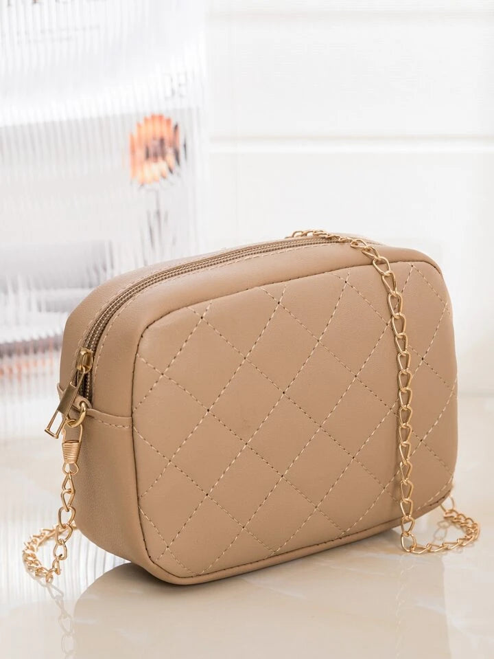 Fineur - Urban Chic Crossbody Bag ~ Beige