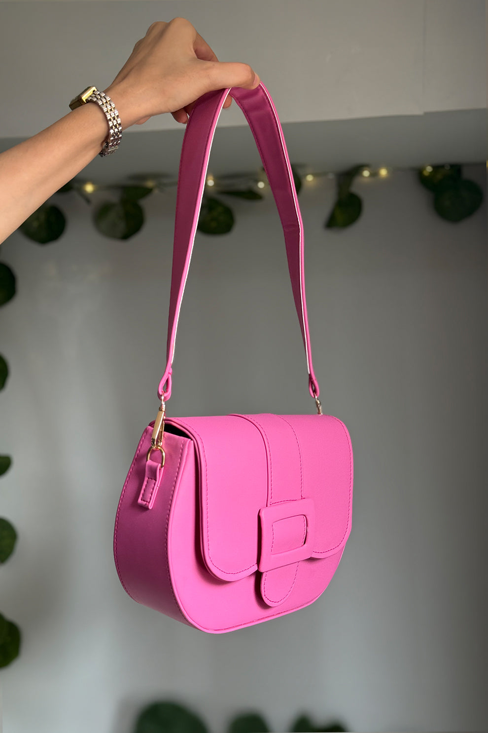 Fineur Shoulder Bag Nubi - Bright Pink