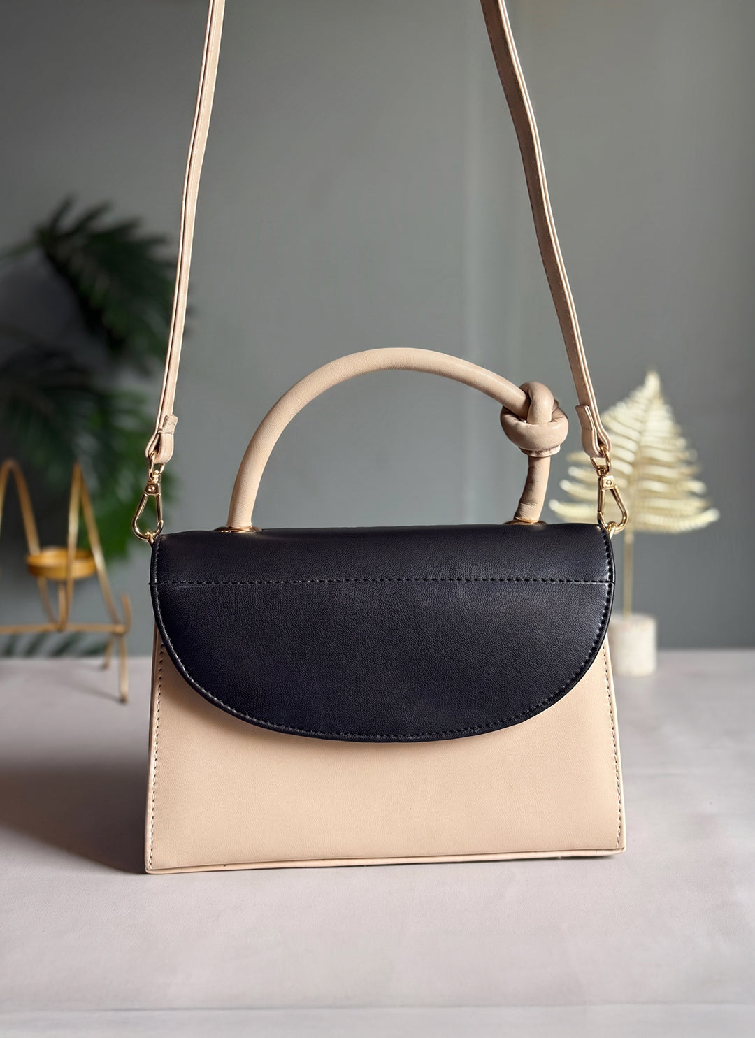 Fineur Handbag Stella Knot - Black
