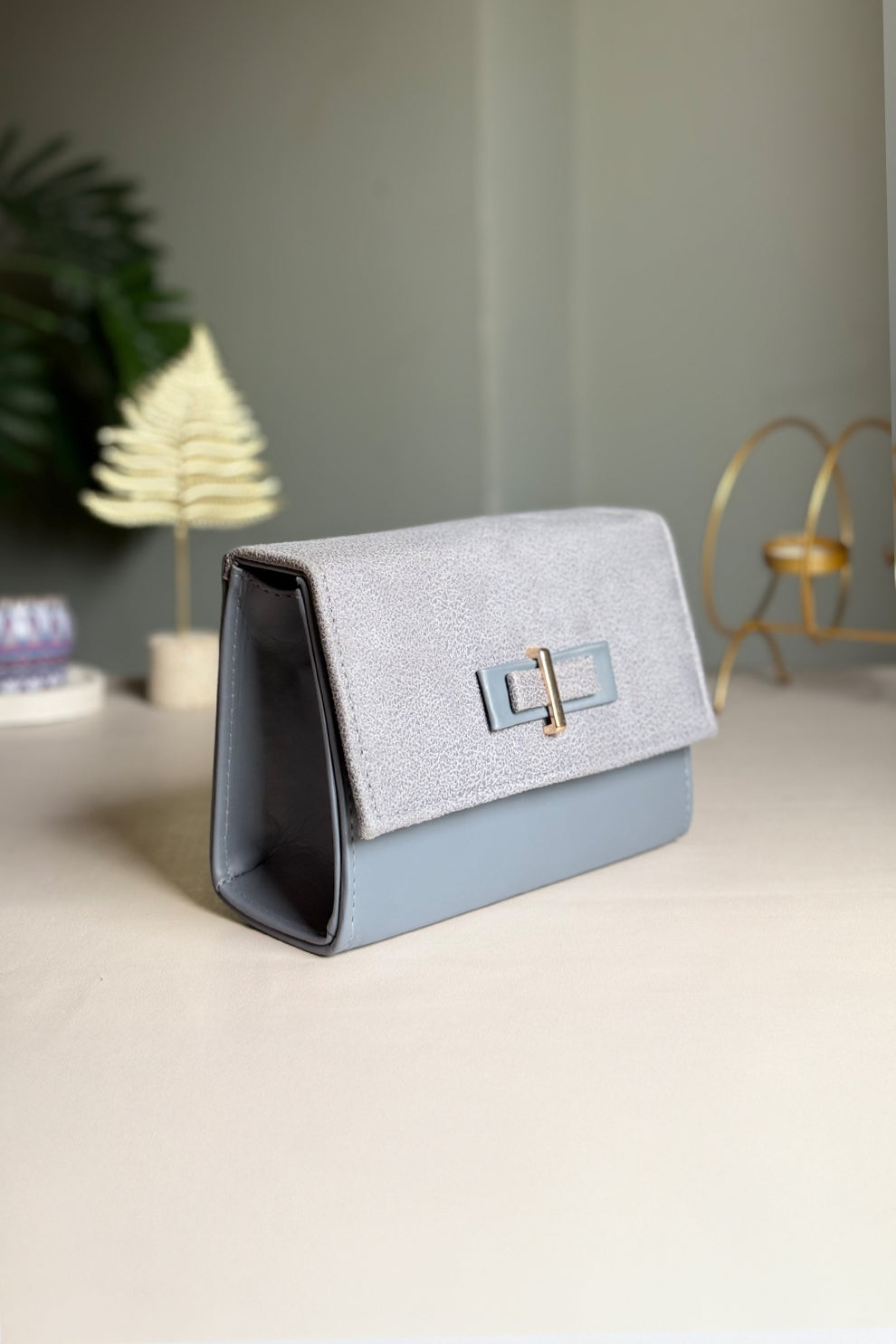 Fineur Crossbody Mini Pixie - Dusty Blue