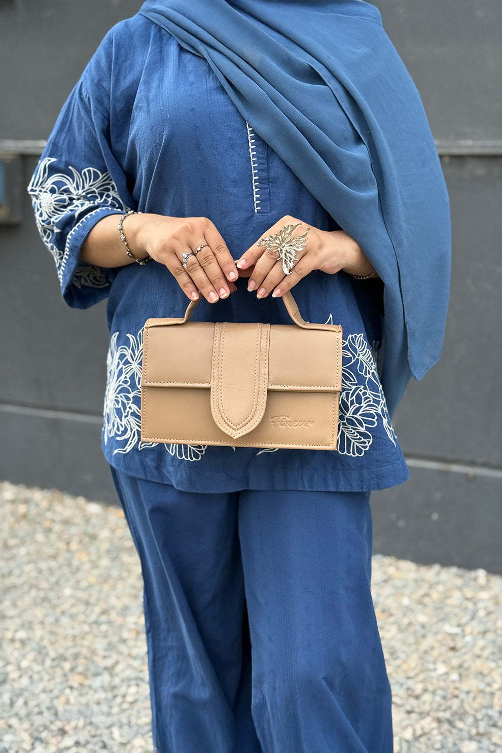 Fineur Handbag Bambyno - Beige