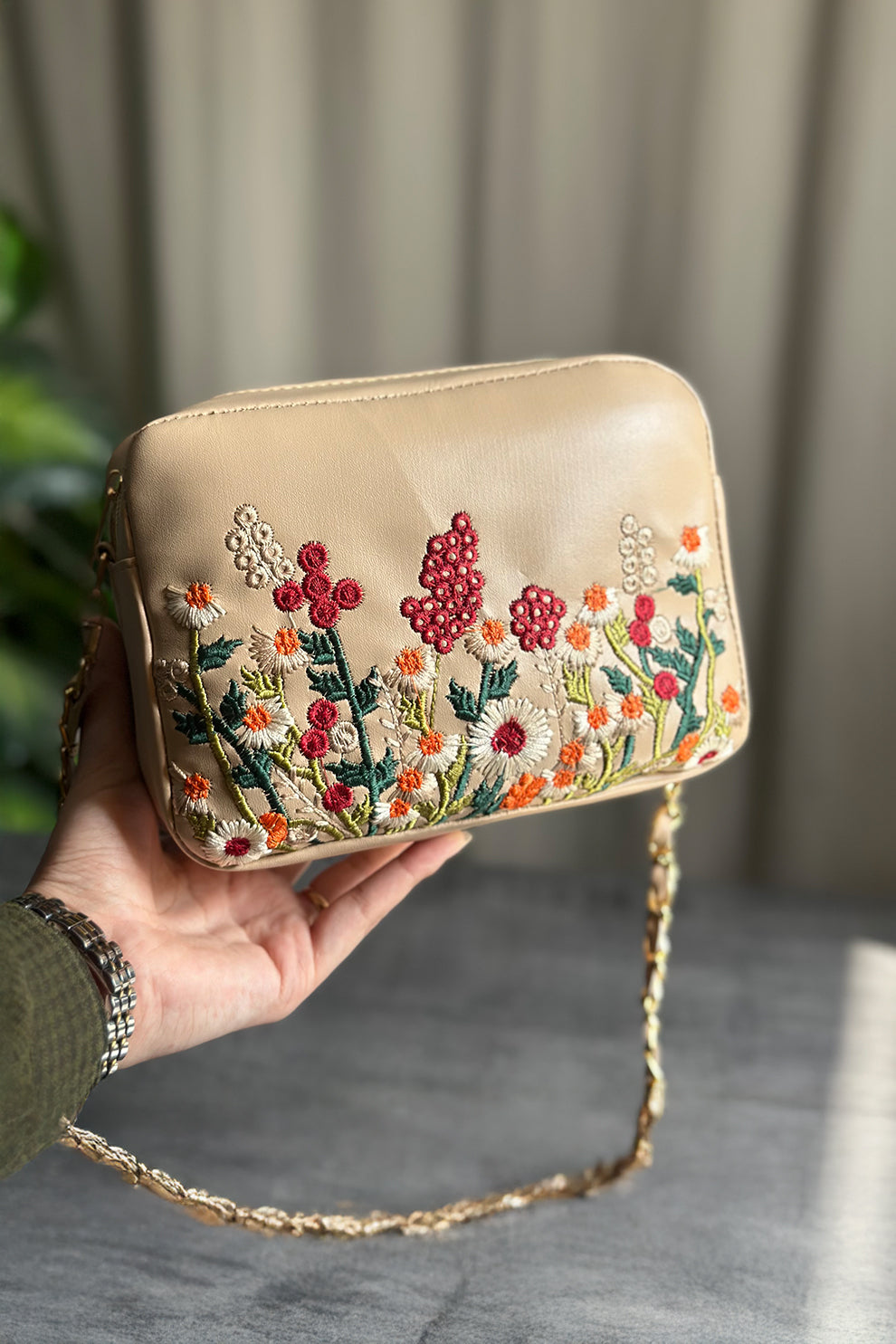 Embroidered Premium Crossbody Bag Under 1499 Best For Gifting 