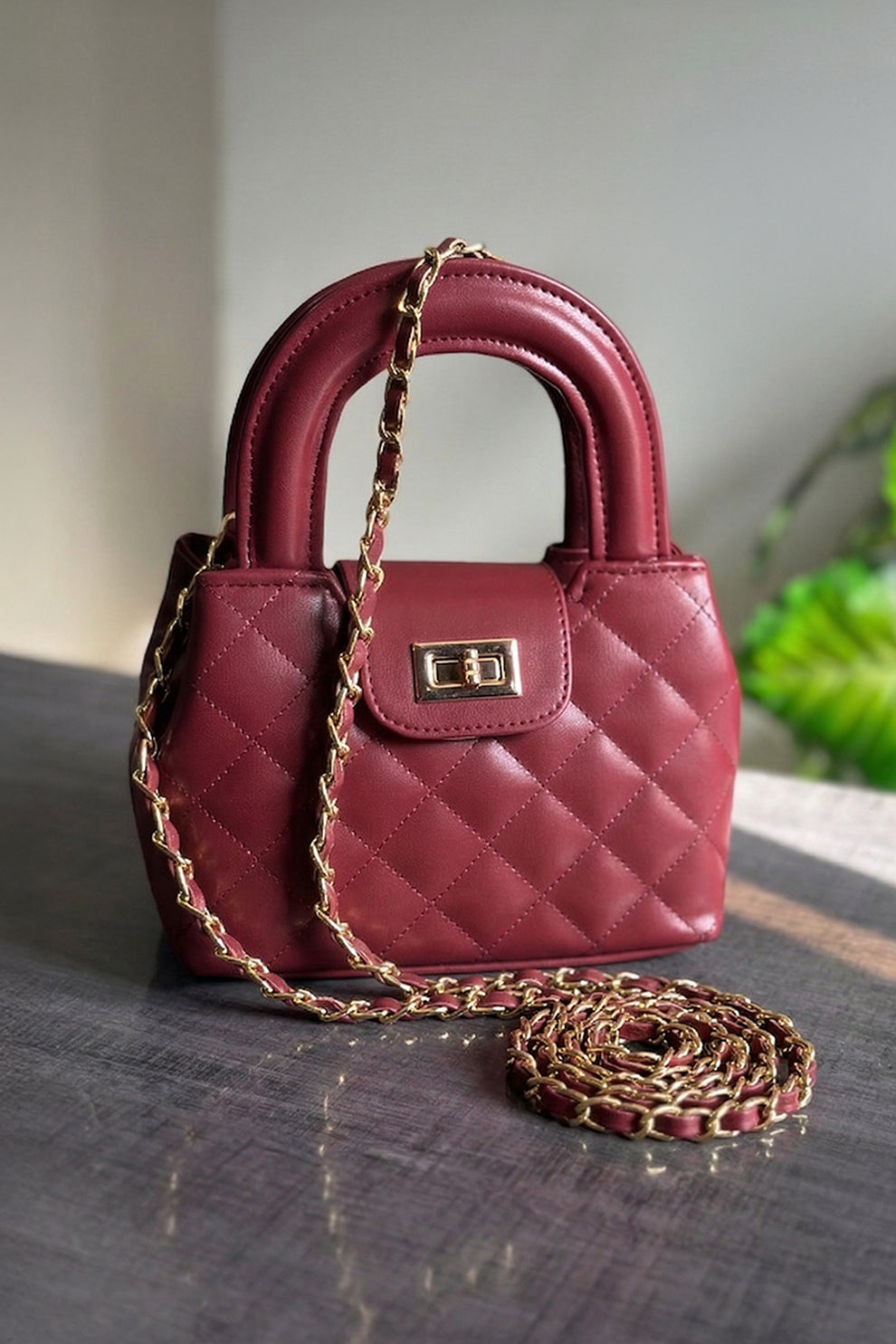 Fineur HandBag Fiora - Cherry Red