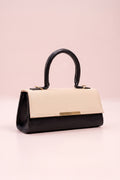 Fineur Handbag Vesper - Cream & Black (Textured Contrast)