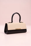 Fineur Handbag Vesper - Cream & Black (Textured Contrast)